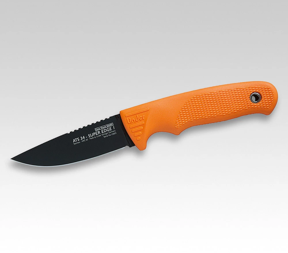 Linder Solingen Super Edge 1 Dark Blaze Orange ATS-34 Hunting Knife 102309 3 Linder Solingen Super Edge 1 Dark Blaze Orange ATS-34 Hunting Knife 102309