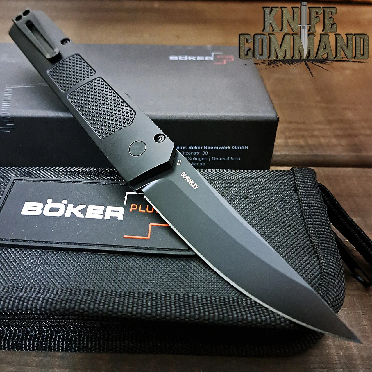Boker Plus Burnley Kwaiken Grip Automatic Knife Black Out 01BO474 4 Boker Plus Burnley Kwaiken Grip Automatic Knife Black Out 01BO474 - Image 2
