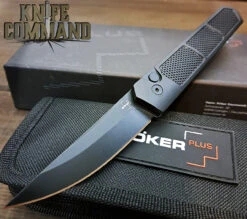 Chic Knives Store 15 Boker Plus Burnley Kwaiken Grip Automatic Knife Black Out 01BO474