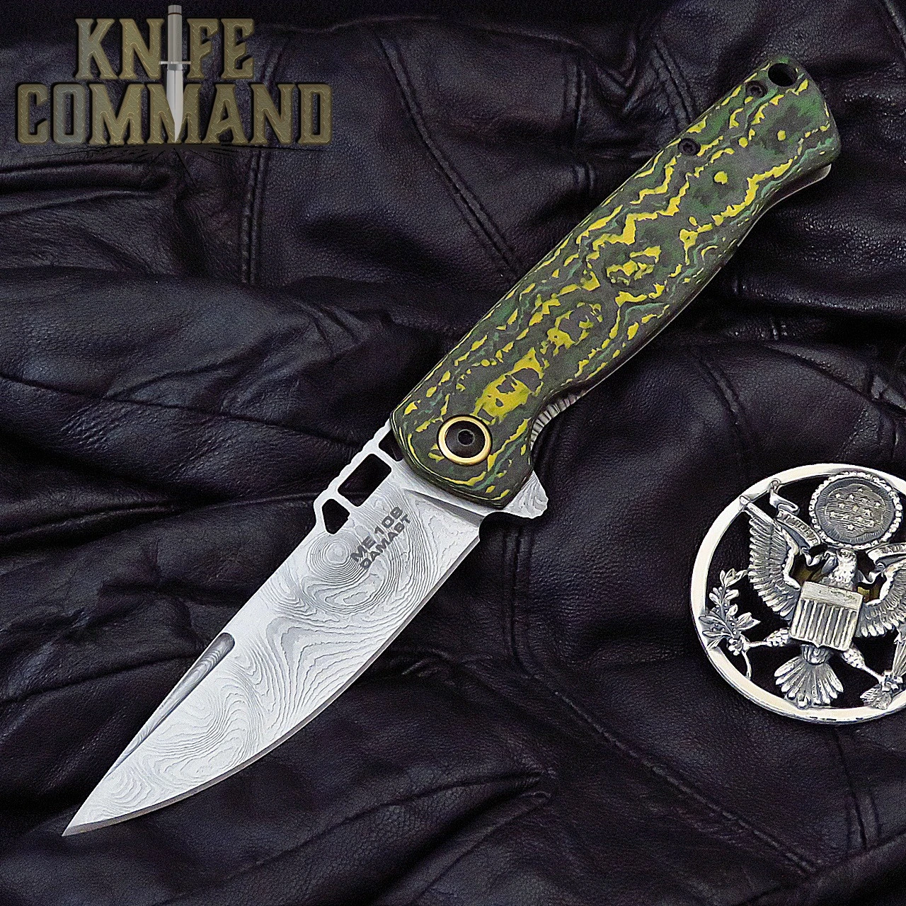 Boker Plus ME 109 Damast Messerschmitt Fighter Plane Carbon Fiber Titanium Frame Lock Knife 01BO909DAM 3 Boker Plus ME 109 Damast Messerschmitt Fighter Plane Carbon Fiber Titanium Frame Lock Knife 01BO909DAM