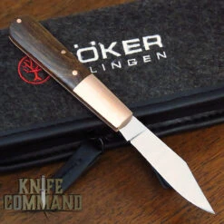 Chic Knives Store 26 Boker Barlow Copper Integral Desert Ironwood Slip Joint Folder Knife 110045
