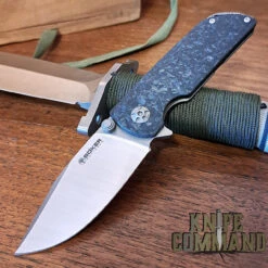 Boker Sherman EDC Tank MagnaCut Titanium Carbon Fiber Framelock Folder Knife 110665