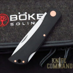 Boker Knives RangeBuster Black Copper Model 112914 Black Canvas Micarta Lockback Pocket Knife -Chic Knives Store BOKER 112914 CL 87960.1635350947.1280.1280