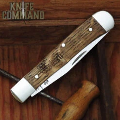 Boker Trapper Limited Edition Model 115004 Asbach Uralt Limousin Oak Slip-Joint Pocket Knife -Chic Knives Store BOKER 115004 CL 72372.1634318668.1280.1280