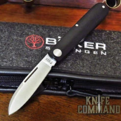 Chic Knives Store 36 Boker Knives Barlow Prime EDC Black Model 116942 Black Canvas Micarta Slip Joint Pocket Knife