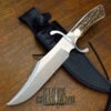 BOKER SOLINGEN BOWIE STAG N690 STAINLESS FIXED BLADE KNIFE 121547HH -Chic Knives Store BOKER 121547HH 98171.1594829696.1280.1280