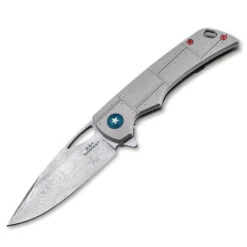 Boker Plus P51 Mustang Damast Fighter Plane Titanium Frame Lock Knife 01BO910DAM 5 Boker Plus P51 Mustang Damast Fighter Plane Titanium Frame Lock Knife 01BO910DAM -Chic Knives Store BOKER P51W 64684.1680388878.1280.1280