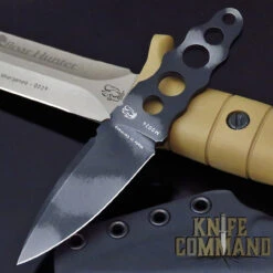 Eickhorn Solingen Nekro Semi-Spearpoint Black And Grey Camo Neck / Boot Knife