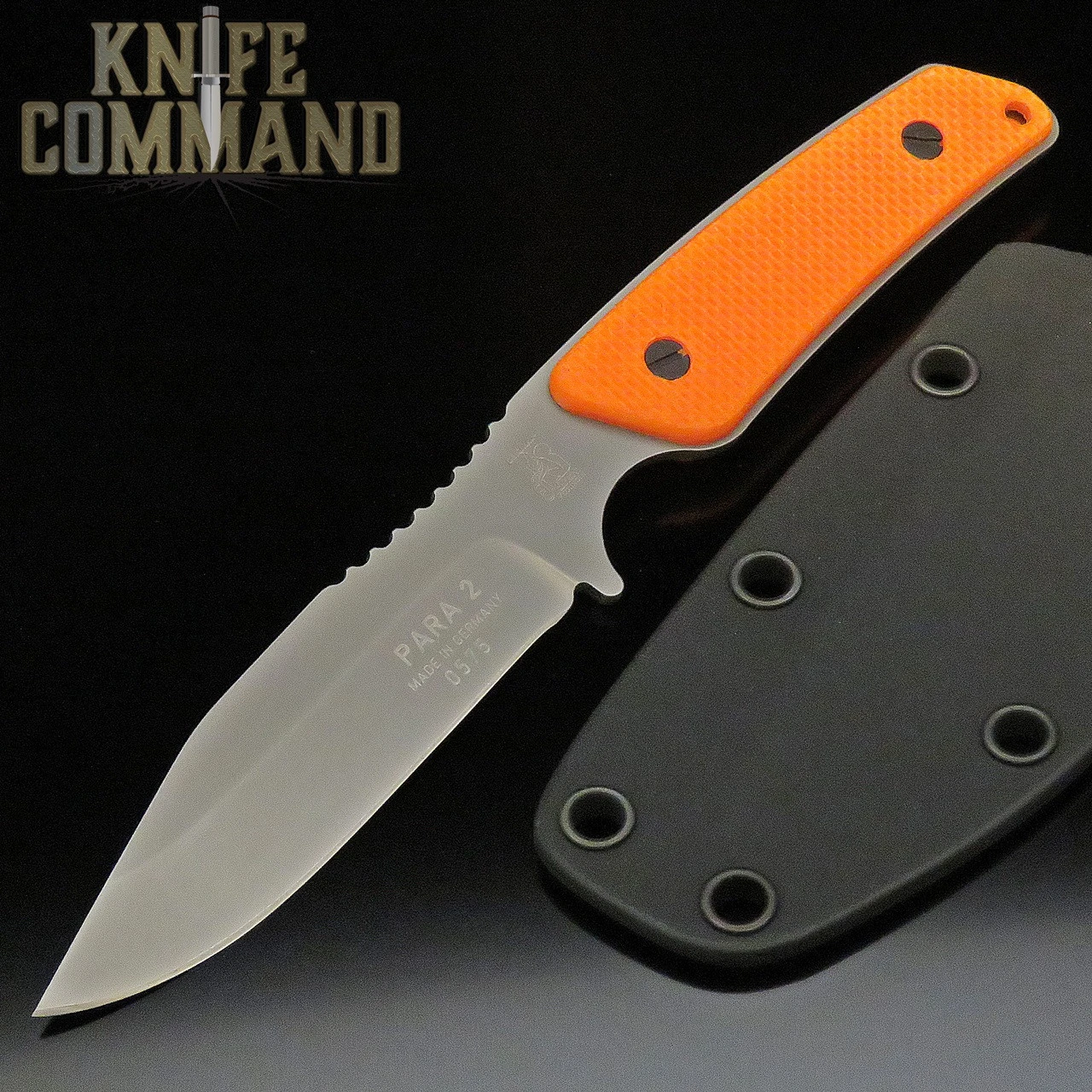 Eickhorn Solingen Para-2 Neck / Boot Knife Blaze Orange G-10 Handles 3 Eickhorn Solingen Para-2 Neck / Boot Knife Blaze Orange G-10 Handles