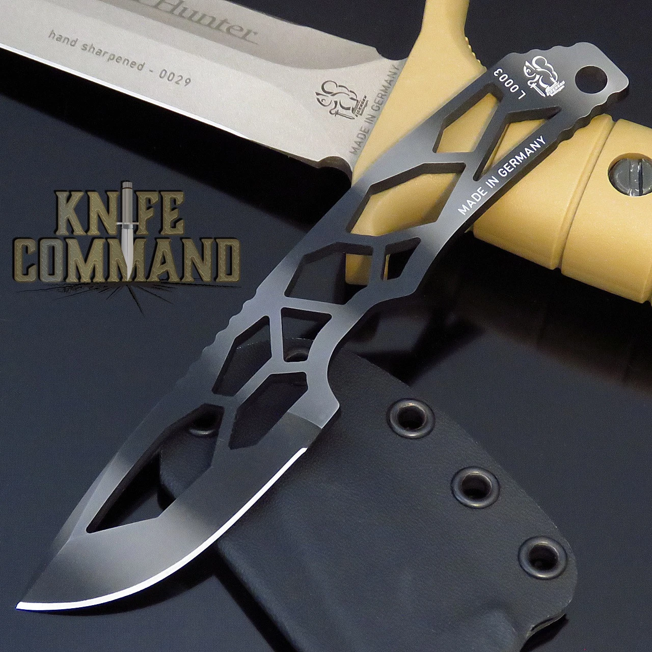 Eickhorn Solingen SIF Drop Point Black And Grey Camo Neck / Boot Knife 3 Eickhorn Solingen SIF Drop Point Black And Grey Camo Neck / Boot Knife