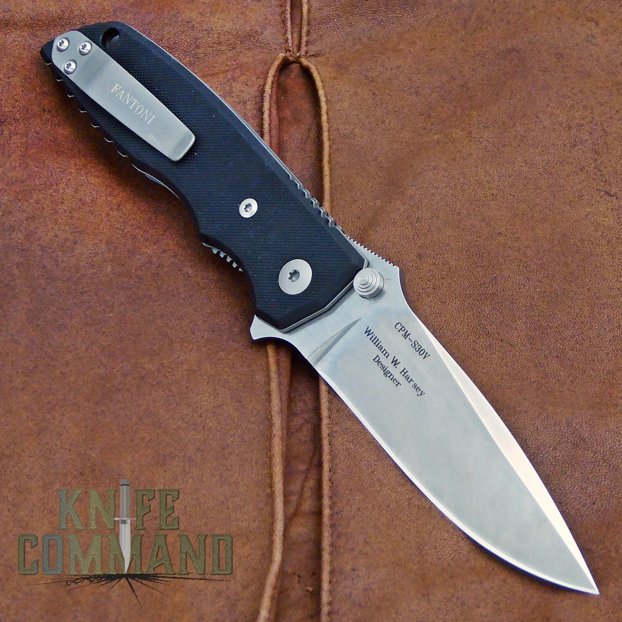 Fantoni HB 01 William Harsey Combat Folder Tactical Knife S30V 4 Fantoni HB 01 William Harsey Combat Folder Tactical Knife S30V - Image 2