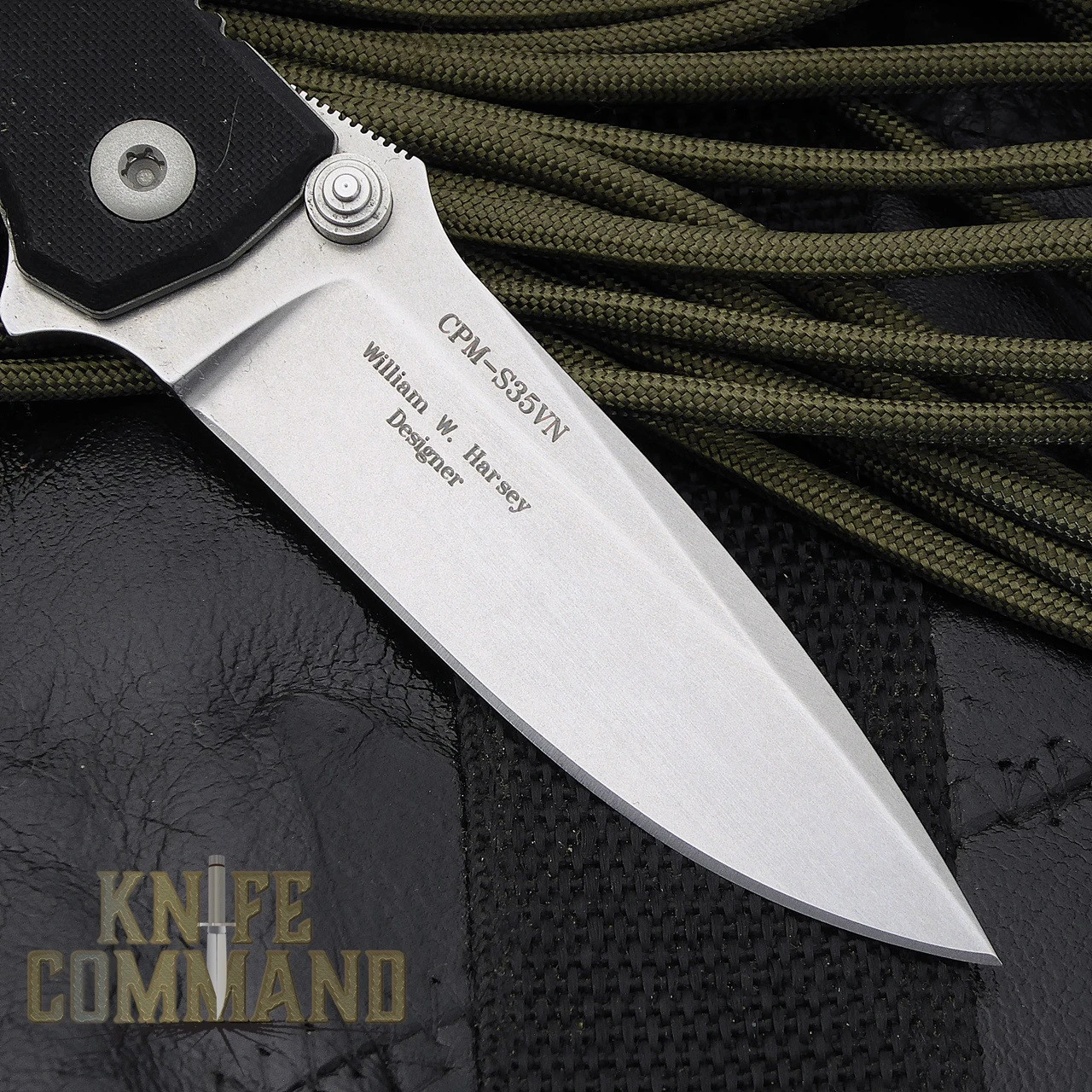 Fantoni HB 02 Black William Harsey Combat Folder Tactical Knife 6 Fantoni HB 02 Black William Harsey Combat Folder Tactical Knife - Image 4