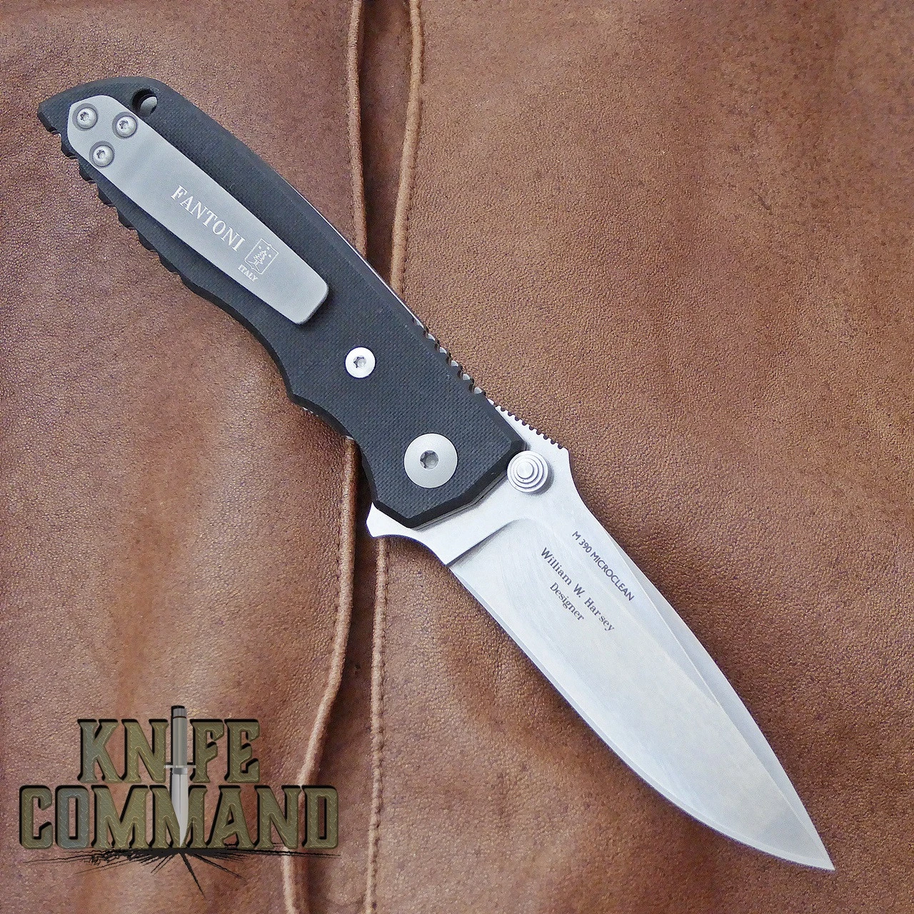 Fantoni HB 03 M390 William Harsey Combat Folder Tactical Knife Black 4 Fantoni HB 03 M390 William Harsey Combat Folder Tactical Knife Black - Image 2