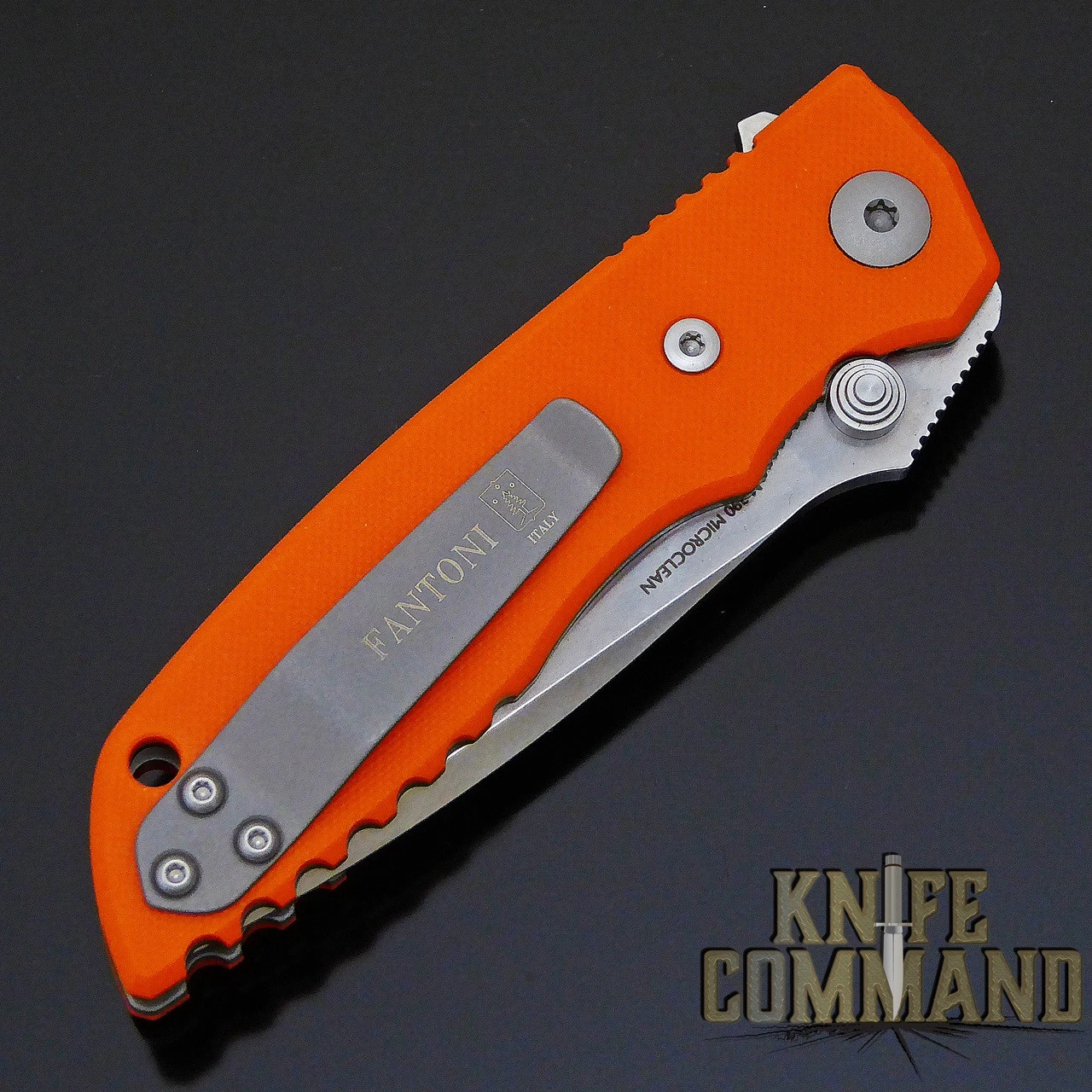 Fantoni HB 03 M390 William Harsey Combat Folder Tactical Knife Blaze Orange 5 Fantoni HB 03 M390 William Harsey Combat Folder Tactical Knife Blaze Orange - Image 3
