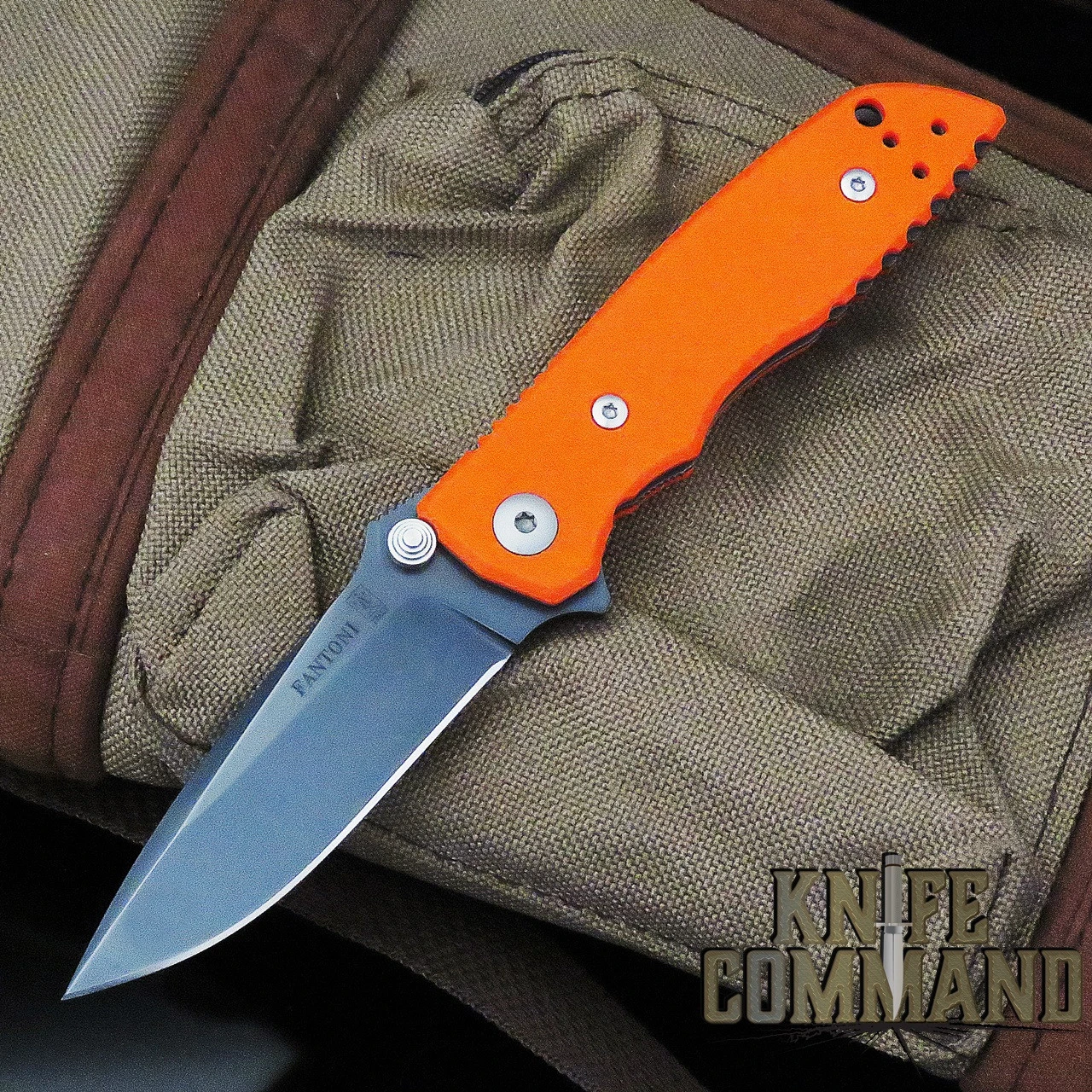 Fantoni HB 03 William Harsey Combat Folder Tactical Knife Blaze Orange S35VN Black PVD 3 Fantoni HB 03 William Harsey Combat Folder Tactical Knife Blaze Orange S35VN Black PVD