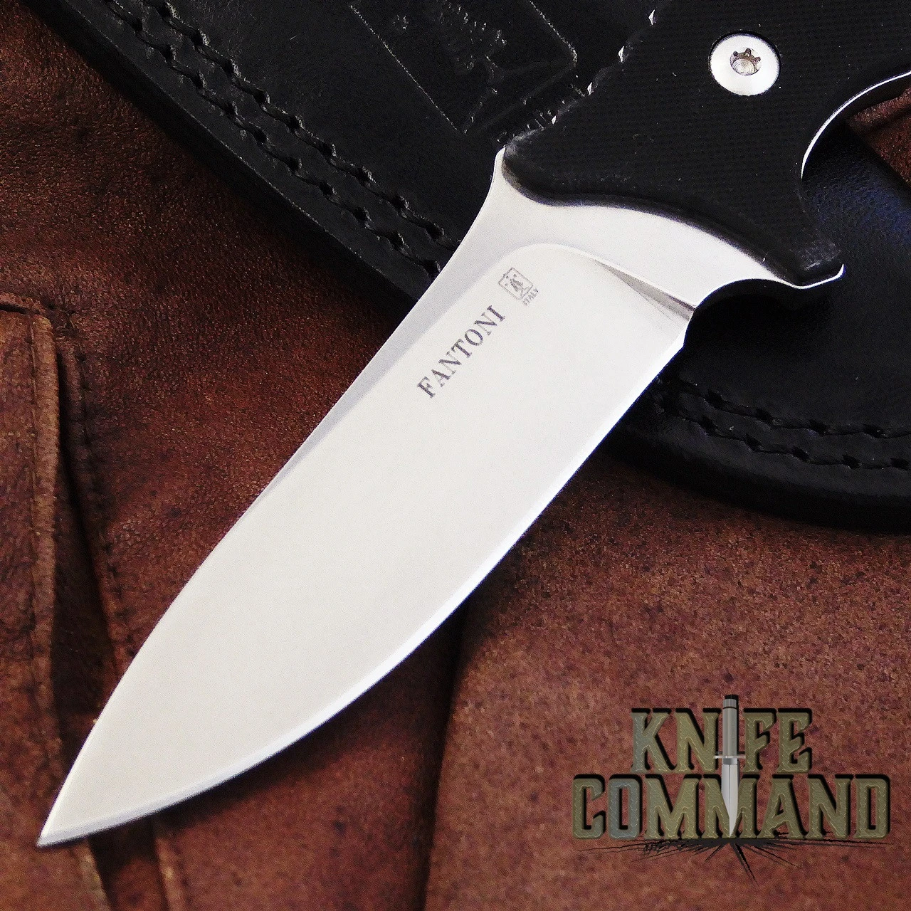 Fantoni HB Fixed Blade William Harsey Combat Tactical Knife S35VN Black Leather 6 Fantoni HB Fixed Blade William Harsey Combat Tactical Knife S35VN Black Leather - Image 4