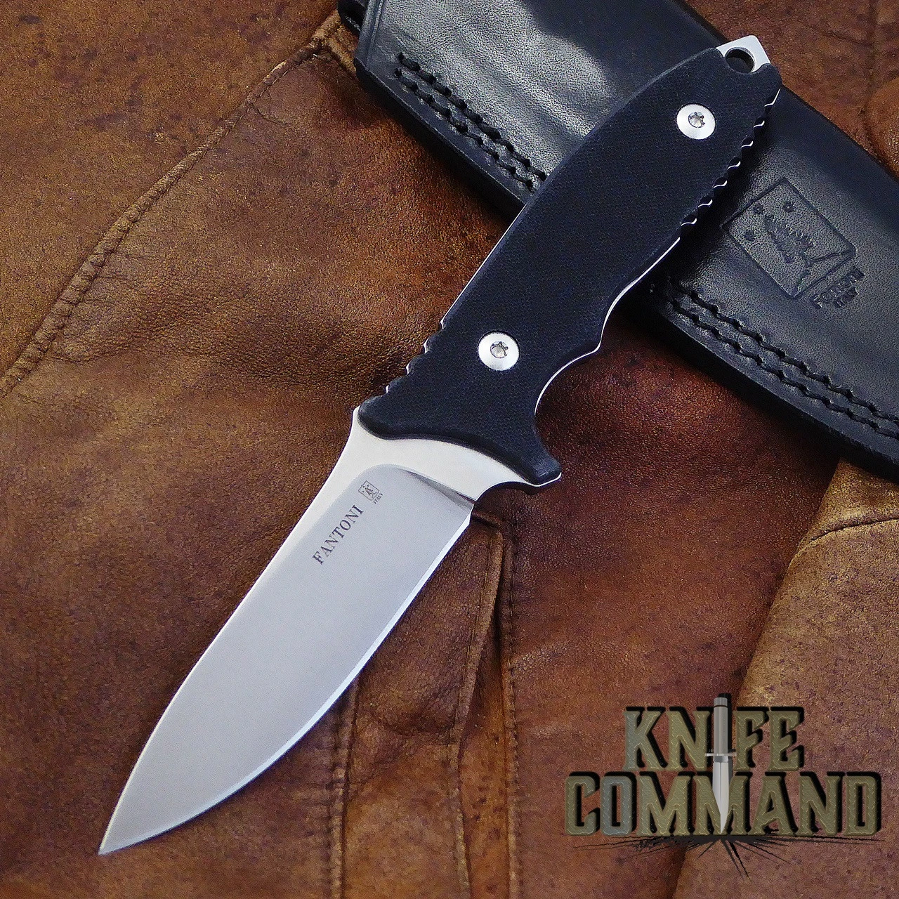 Fantoni HB Fixed Blade William Harsey Combat Tactical Knife S35VN Black Leather 3 Fantoni HB Fixed Blade William Harsey Combat Tactical Knife S35VN Black Leather