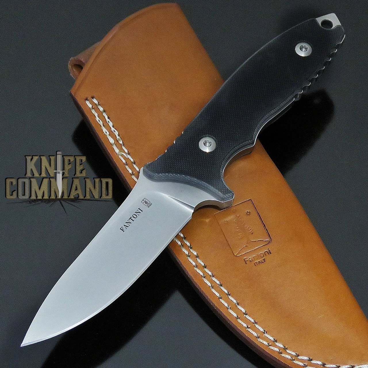 Fantoni HB Fixed Blade William Harsey Combat Tactical Knife S35VN Brown Leather 3 Fantoni HB Fixed Blade William Harsey Combat Tactical Knife S35VN Brown Leather