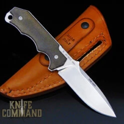 Fantoni Hide Fixed Blade Knife Micarta CPM-S30V Tommaso Rumici Leather Sheath -Chic Knives Store FANTONI HIDE FIXED MICARTA LEATHER BK 32783.1549672580.1280.1280