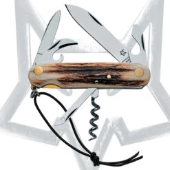 Fox Knives Stag SAK Style Knife With 6 Blades M390 226/6 CE