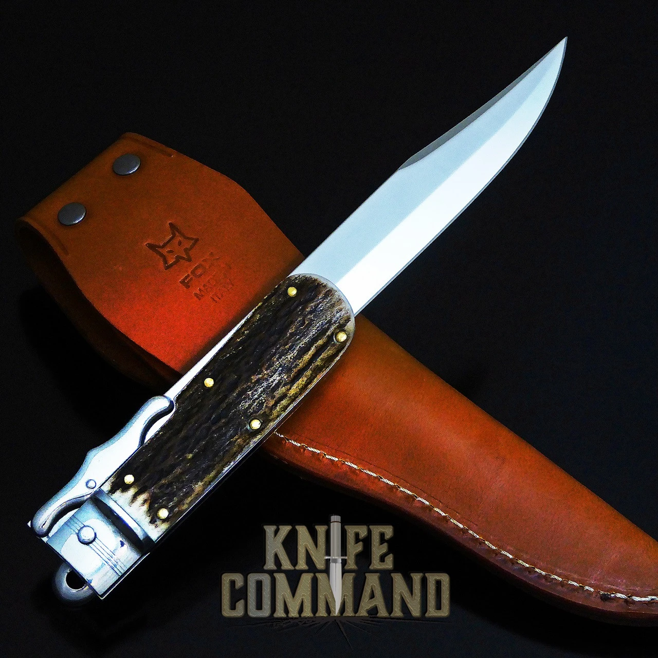 Fox Knives 648 Knife Stag Special Hunter Classic Boar Hunting Knife 6 Fox Knives 648 Knife Stag Special Hunter Classic Boar Hunting Knife - Image 4