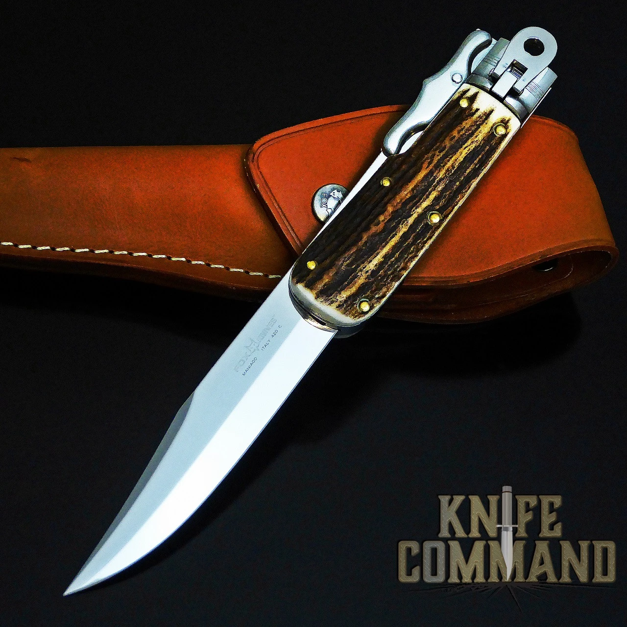 Fox Knives 648 Knife Stag Special Hunter Classic Boar Hunting Knife 4 Fox Knives 648 Knife Stag Special Hunter Classic Boar Hunting Knife - Image 2