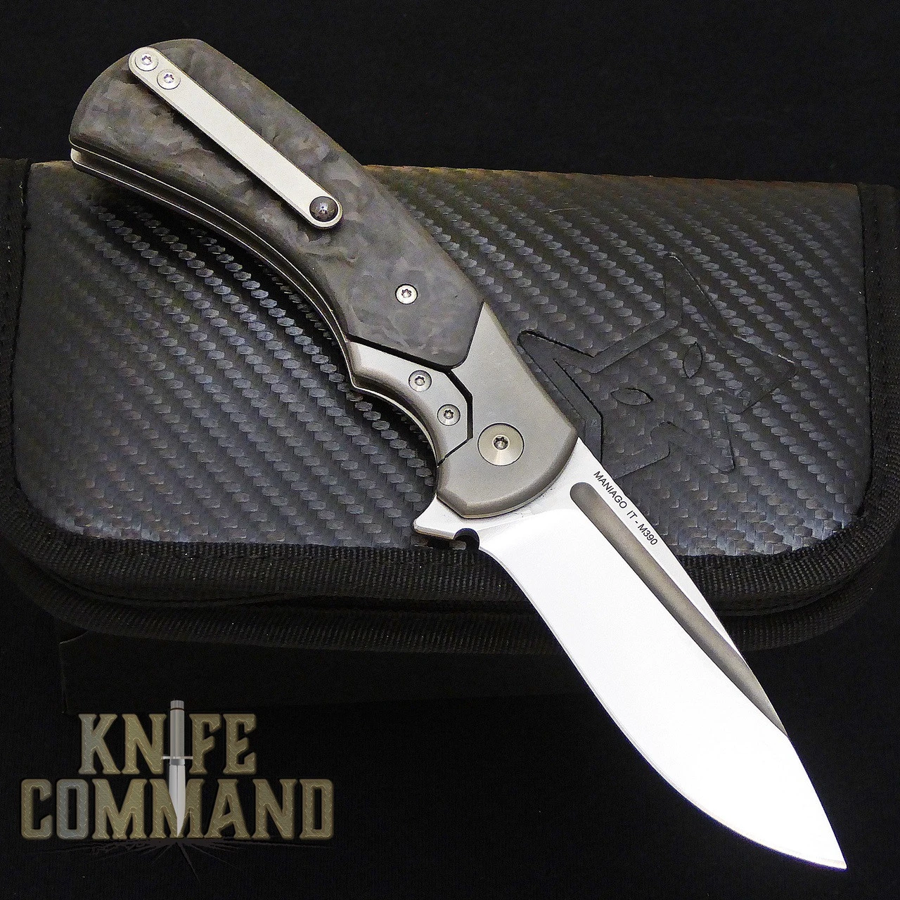 Fox Knives FX-F2017 40th Anniversary Titanium Carbon Fiber Pocket Knife 4 Fox Knives FX-F2017 40th Anniversary Titanium Carbon Fiber Pocket Knife - Image 2