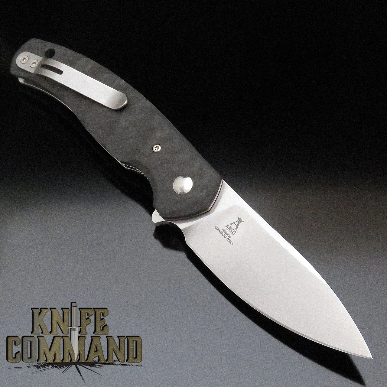 Fox Knives Jens Anso Ziggy Carbon Fiber Flipper Pocket Knife FX-308 CF 4 Fox Knives Jens Anso Ziggy Carbon Fiber Flipper Pocket Knife FX-308 CF - Image 2