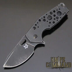 Fox Knives Voxnaes Suru FX-526ALB Folding Knife Black Aluminum With Stonewash Black Blade