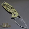 Fox Knives Voxnaes Suru FX-526ALG Folding Knife Green Aluminum With Stonewash Black Blade -Chic Knives Store FOX FX 526 ALG BK 65401.1534887378.1280.1280