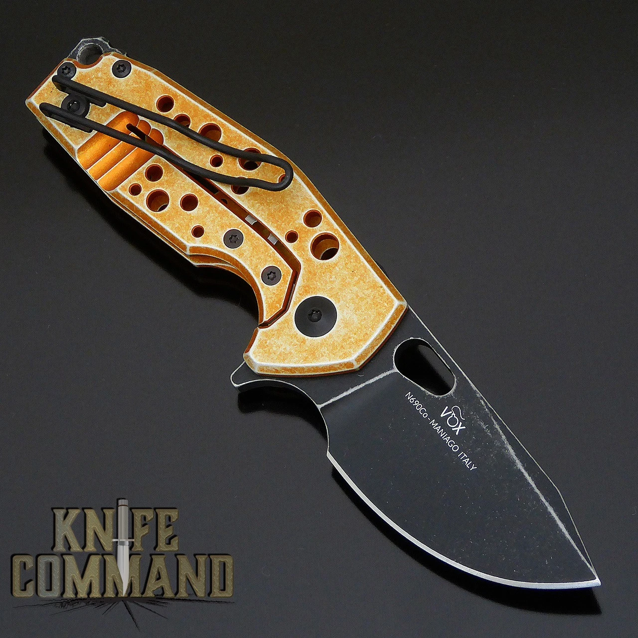 Fox Knives Voxnaes Suru FX-526ALO Folding Knife Orange With Stonewash Black Blade 4 Fox Knives Voxnaes Suru FX-526ALO Folding Knife Orange With Stonewash Black Blade - Image 2