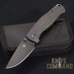 Chic Knives Store 17 Fox Knives FX-528B Vox Tur Folding Knife Carbon Fiber Black Blade FX-528 B