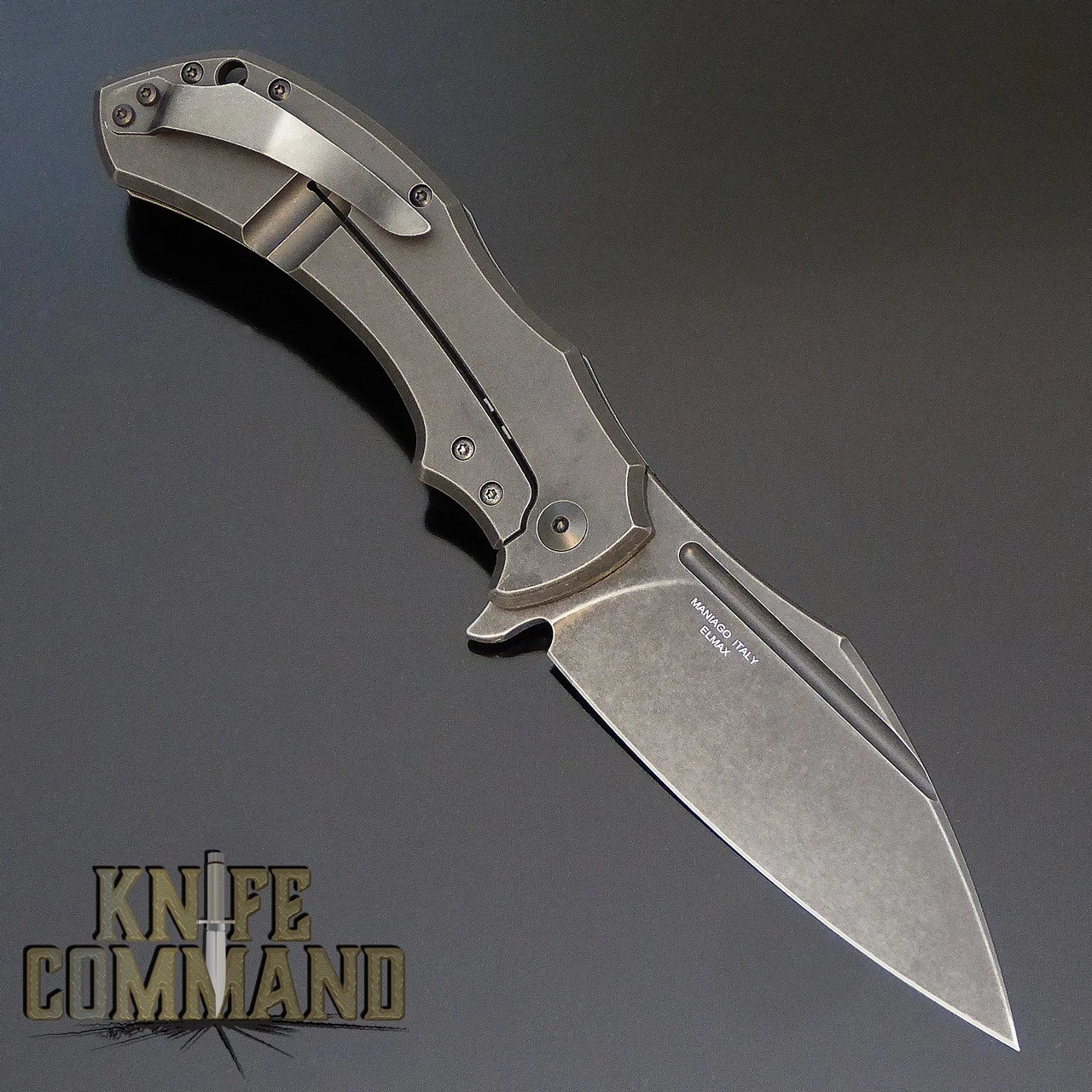 Fox Knives Bastinelli Shadow Titanium Elmax Steel Folding Knife FX-533Ti 4 Fox Knives Bastinelli Shadow Titanium Elmax Steel Folding Knife FX-533Ti - Image 2