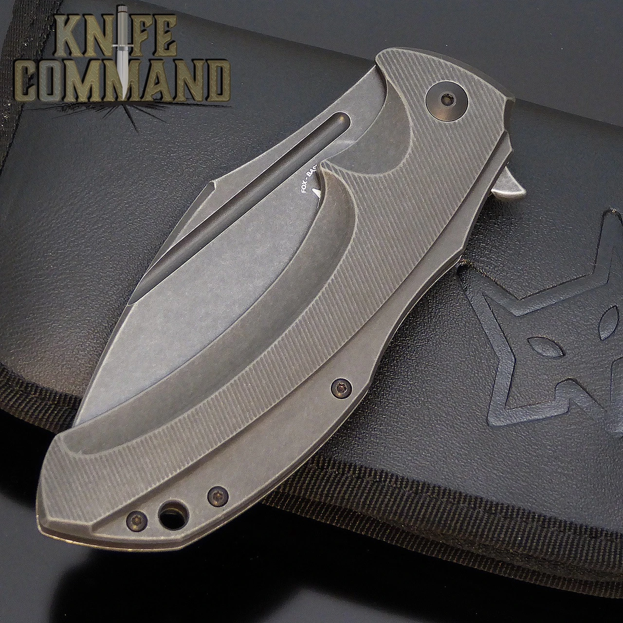 Fox Knives Bastinelli Shadow Titanium Elmax Steel Folding Knife FX-533Ti 5 Fox Knives Bastinelli Shadow Titanium Elmax Steel Folding Knife FX-533Ti - Image 3