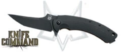 Fox Knives FX-537BR Geco Black Micarta Bastinelli Folding Knife Black Blade