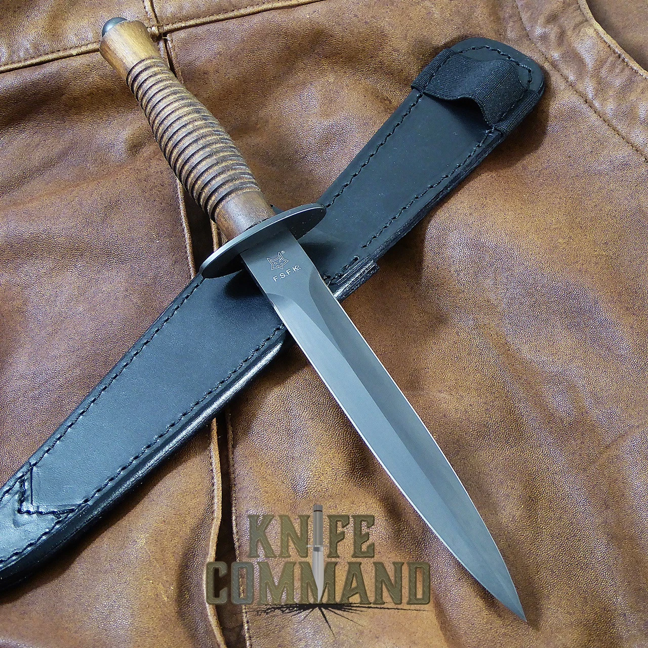 Fox Knives FX-592 WAF Fairbairn Sykes Combat Dagger Knife PVD Walnut 3 Fox Knives FX-592 WAF Fairbairn Sykes Combat Dagger Knife PVD Walnut