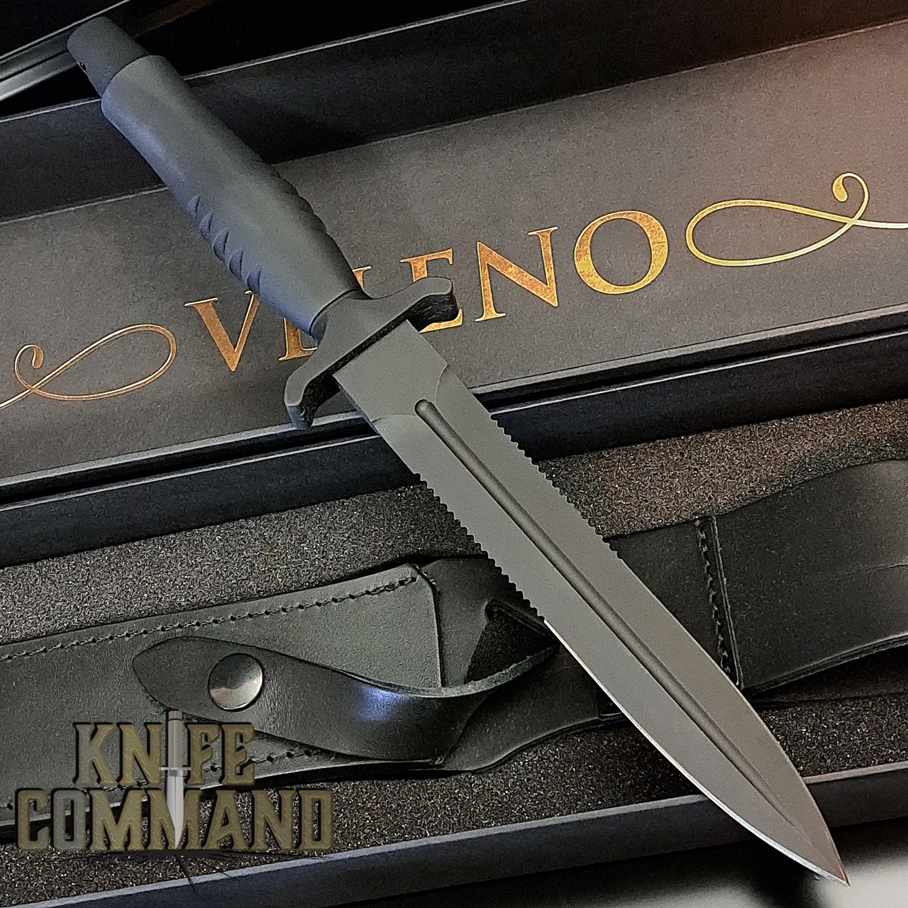 Fox Knives FX-596 AF Veleno Italian Special Forces Combat Dagger Knife Aluminum Handle 4 Fox Knives FX-596 AF Veleno Italian Special Forces Combat Dagger Knife Aluminum Handle - Image 2