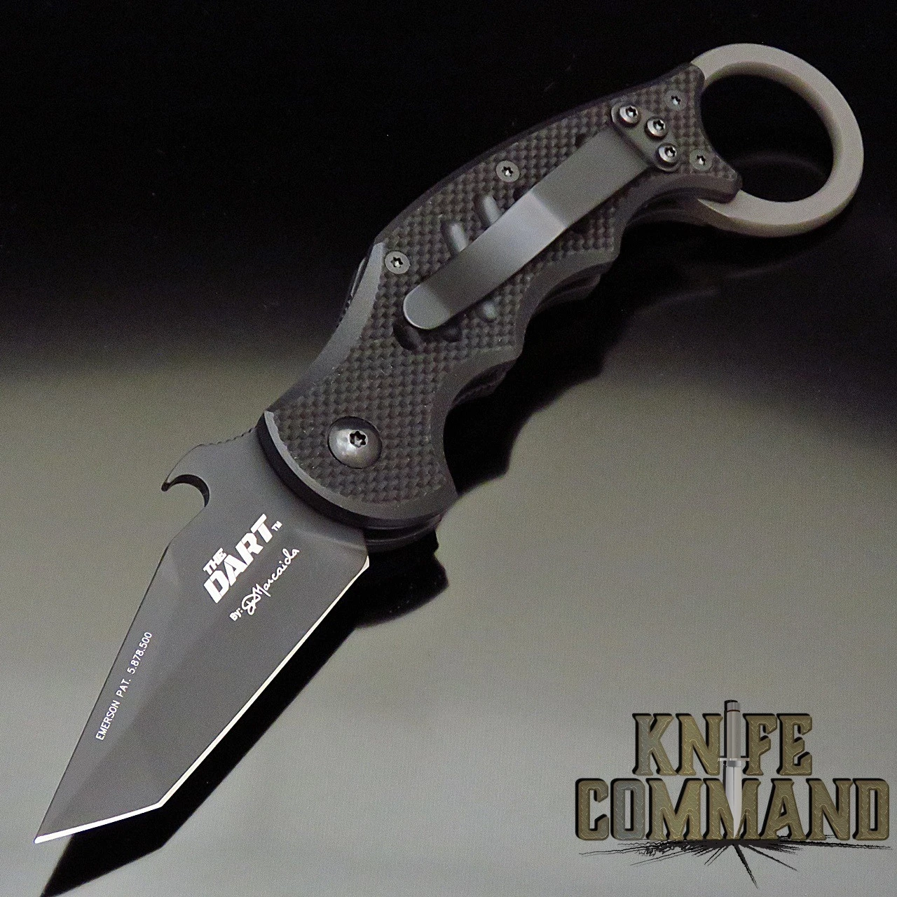 Fox Knives FX-597 Dart Folding Karambit Tanto Knife Black G10 - Emerson Wave Doug Marcaida 3 Fox Knives FX-597 Dart Folding Karambit Tanto Knife Black G10 - Emerson Wave Doug Marcaida