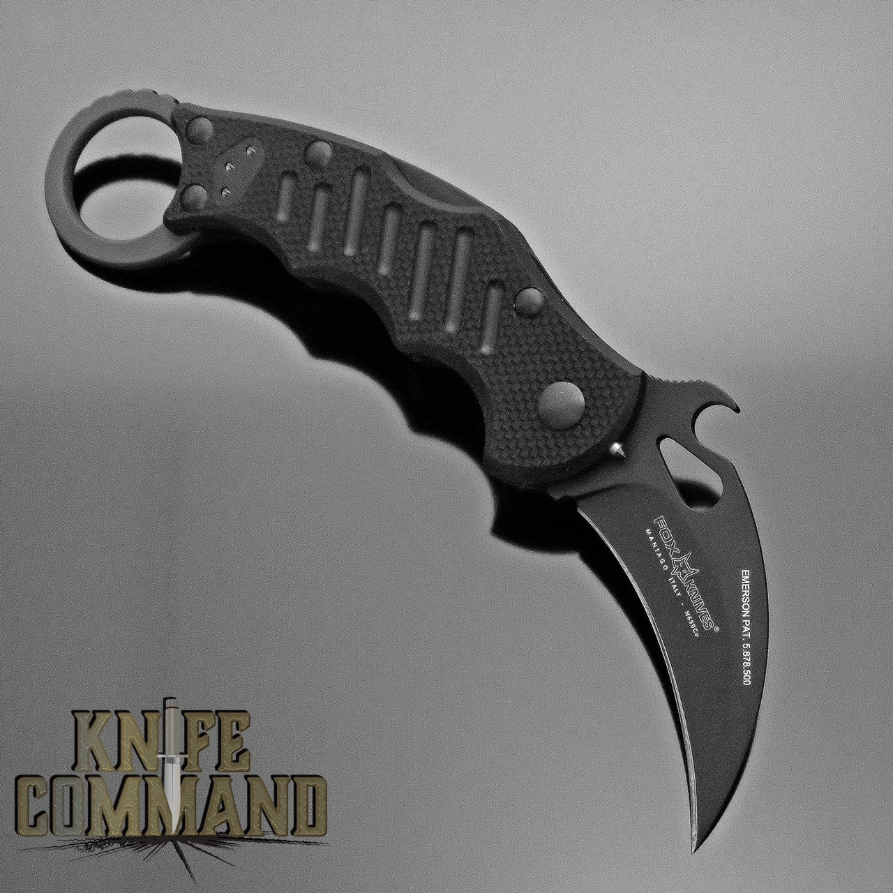 Fox Knives FX-599XT Folding Lockback Karambit Knife Black G10 5 Fox Knives FX-599XT Folding Lockback Karambit Knife Black G10 - Image 3
