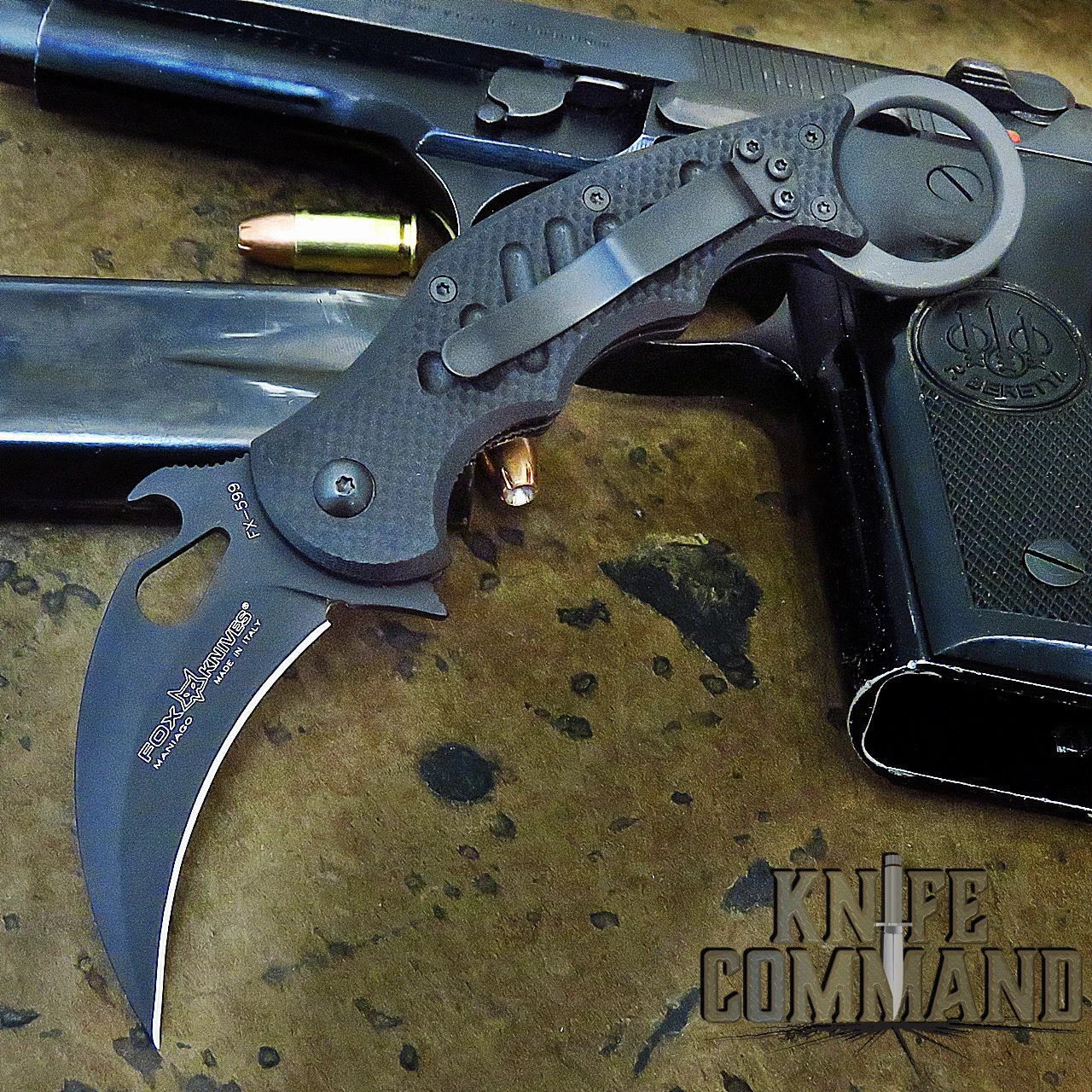 Fox Knives FX-599 Small Folding Karambit Knife Black G10 - Emerson Wave 4 Fox Knives FX-599 Small Folding Karambit Knife Black G10 - Emerson Wave - Image 2