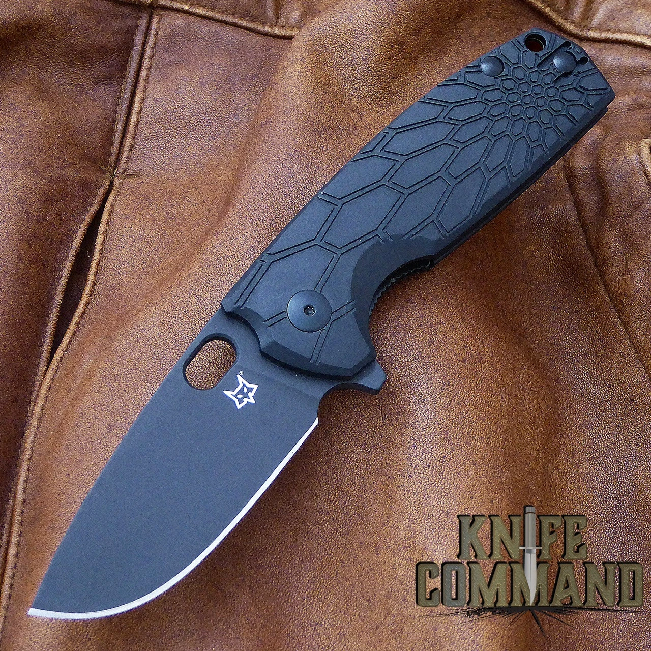 Fox Knives Vox Core FX-604B Folding Knife Black Handle Black Blade 3 Fox Knives Vox Core FX-604B Folding Knife Black Handle Black Blade