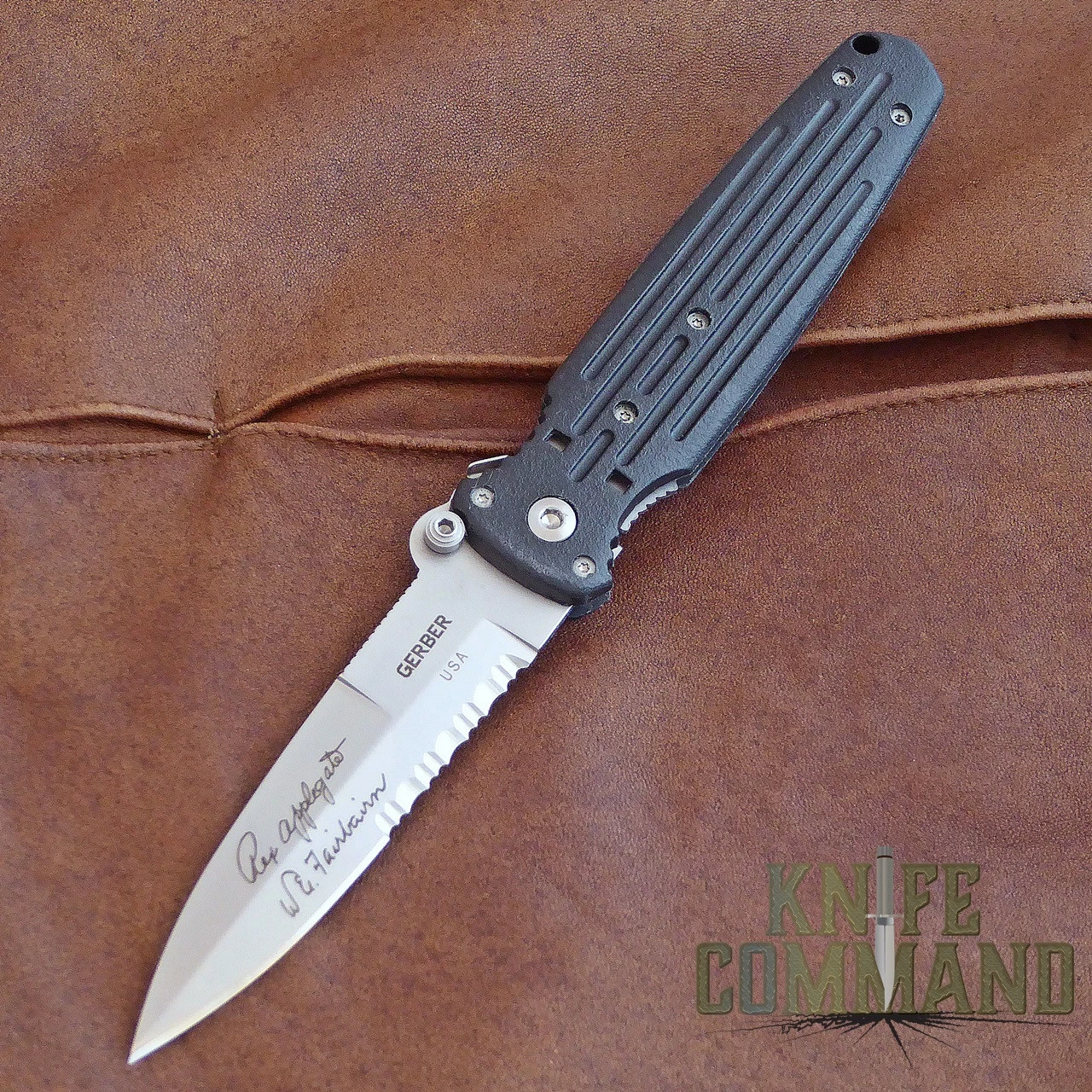 Gerber Applegate Fairbairn Covert Double Bevel Knife, Satin, 154CM, 05785 3 Gerber Applegate Fairbairn Covert Double Bevel Knife, Satin, 154CM, 05785