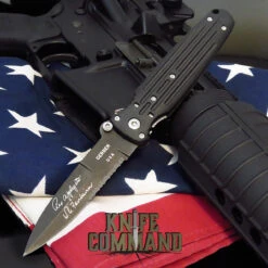 Gerber Applegate Fairbairn Covert Double Bevel Knife, Black, 154CM, 05786