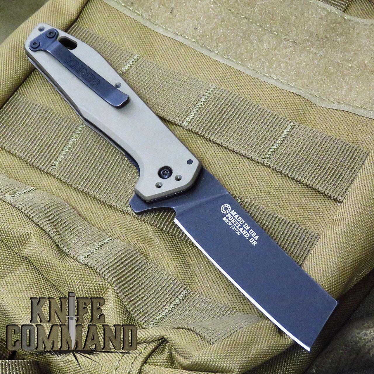 Gerber 30-001836 Fastball Cleaver Coyote Brown 20CV Black Flipper Knife 4 Gerber 30-001836 Fastball Cleaver Coyote Brown 20CV Black Flipper Knife - Image 2