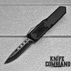 Guardian Tactical GTX-025 OTF Automatic Knife Elmax Dark Stonewash Drop-point 12-3611