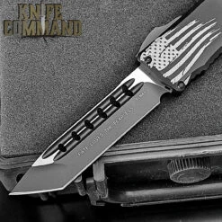 Guardian Tactical Recon Elite Tanto OTF Automatic Knife Black Elmax 103221 -Chic Knives Store GTRE103121 BLD KC 25870.1689096261.1280.1280