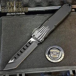 Guardian Tactical Recon Elite Tanto OTF Automatic Knife Black Elmax 103221