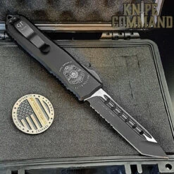 Guardian Tactical Recon Elite Tanto Serr OTF Automatic Knife Black Elmax 103222 8 Guardian Tactical Recon Elite Tanto Serr OTF Automatic Knife Black Elmax 103222 -Chic Knives Store GTRE103222 BK KC 72913.1689101915.1280.1280