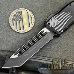 Guardian Tactical Recon Elite Tanto Serr OTF Automatic Knife Black Elmax 103222 9 Guardian Tactical Recon Elite Tanto Serr OTF Automatic Knife Black Elmax 103222 -Chic Knives Store GTRE103222 BLD KC 16197.1689101915.1280.1280
