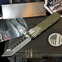 Guardian Tactical Recon Elite OD Green OTF Automatic Knife Serr Tanto Black Elmax 108222 8 Guardian Tactical Recon Elite OD Green OTF Automatic Knife Serr Tanto Black Elmax 108222 -Chic Knives Store GTRE108222 ALL KC 54619.1689105267.1280.1280